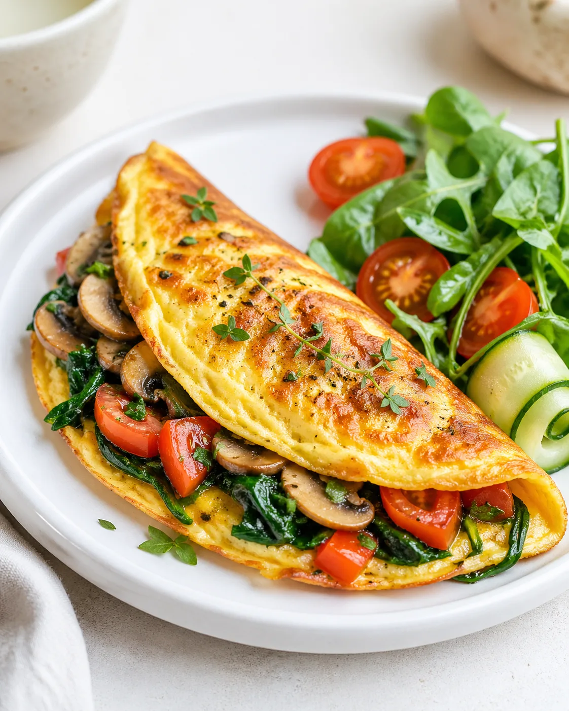 Omelete com Vegetais