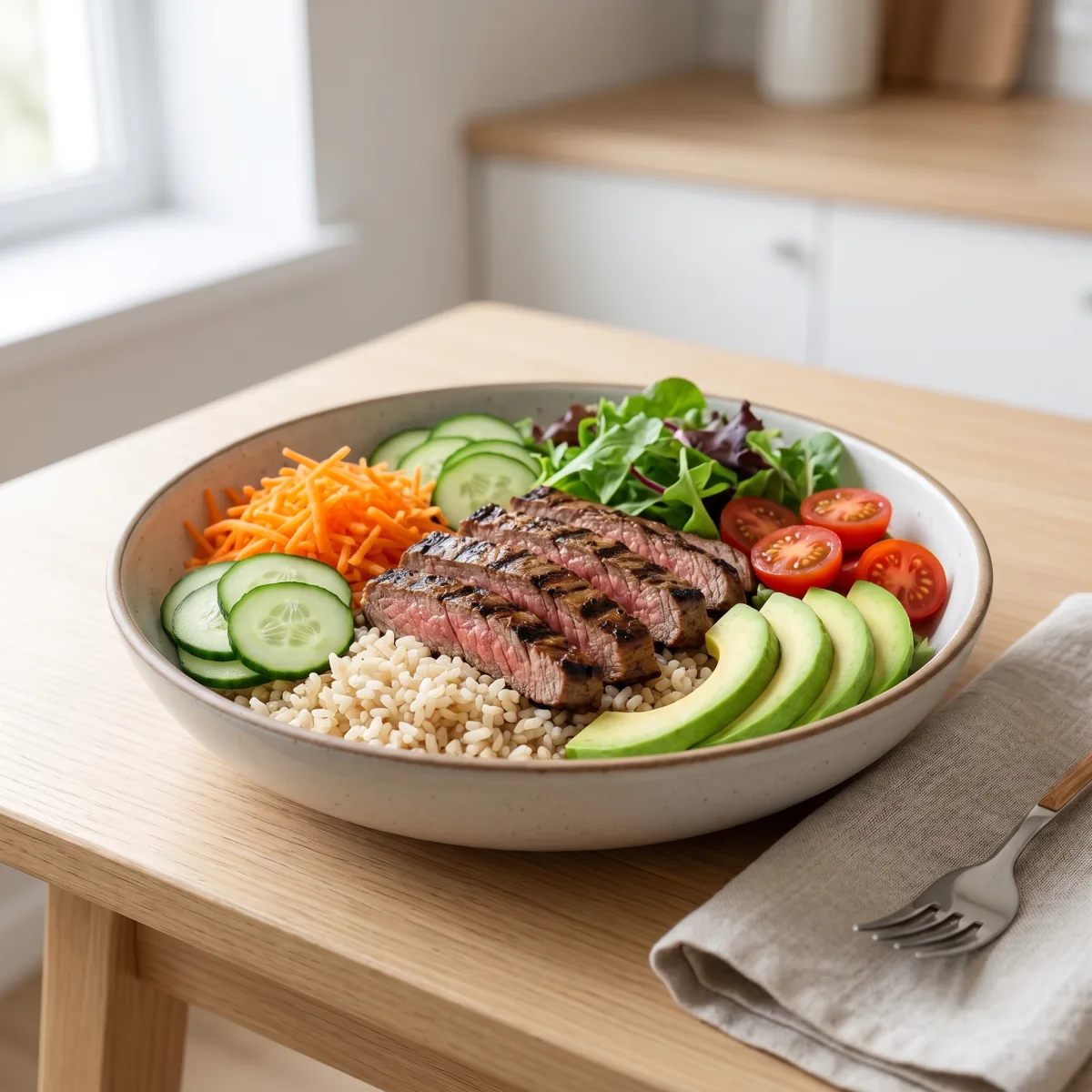 Bowl de Carne com Vegetais